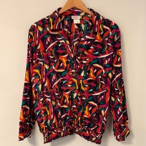 Vintage 90’s Abstract Print Blouse